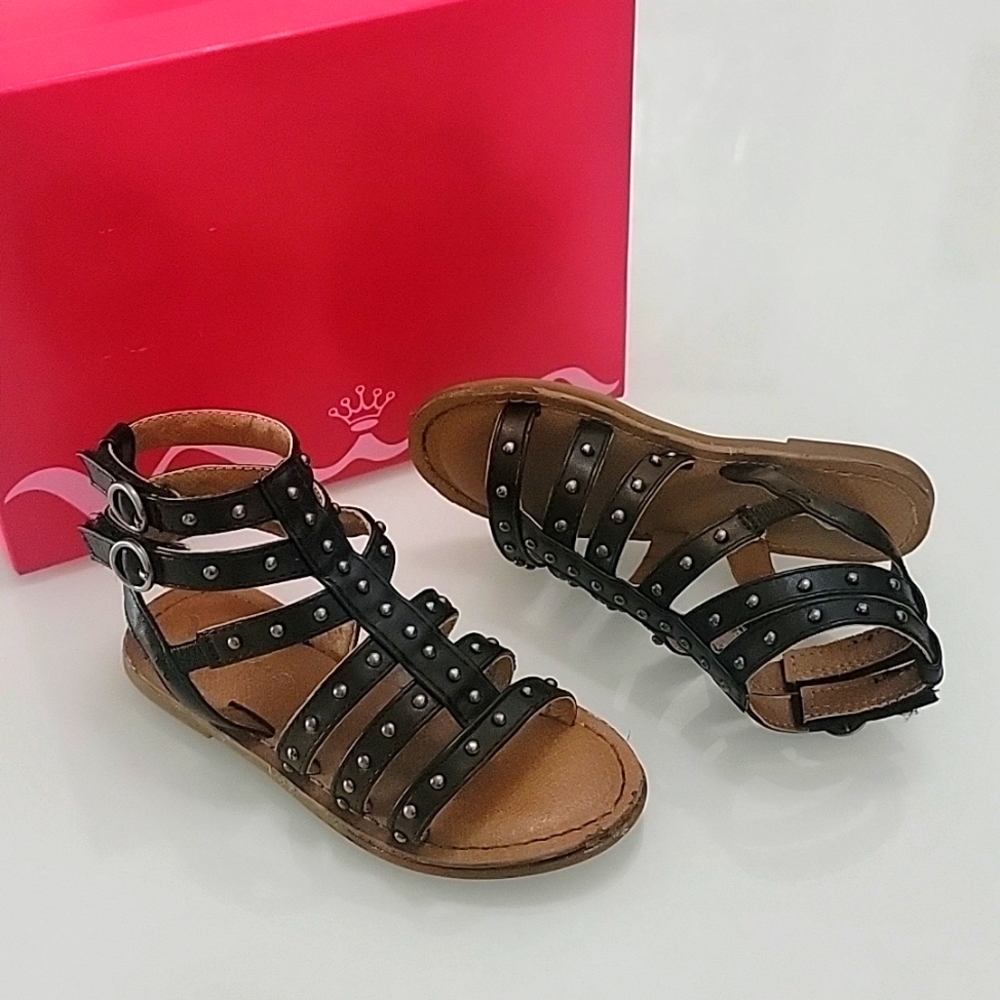 Nina EDIE black studded sandals